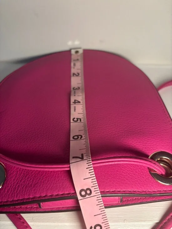 Vince Camuto Vibrant Pink Pebbled Leather Crossbody - Picture 3 of 12